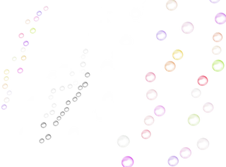 五彩透明泡泡