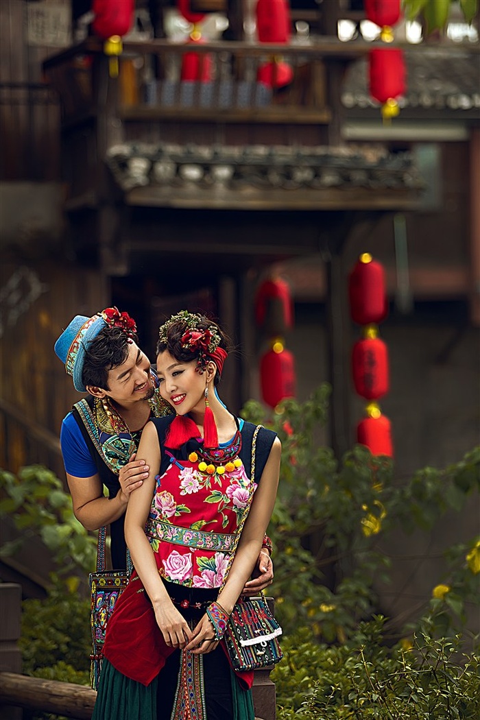 甜蜜恋人浪漫外拍图片