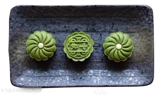 绿色点心图片