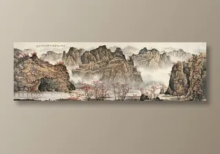 高清白雪石巍峨山脉高清艺术装饰画