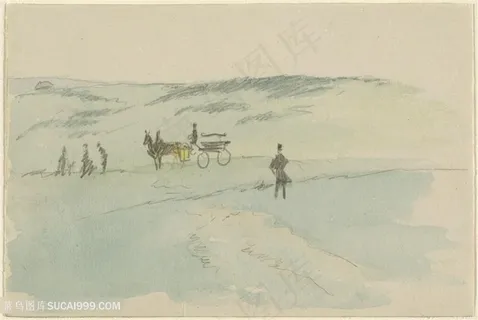 唯美水墨行人风景画装饰画 唯美水墨行人风景画装饰画