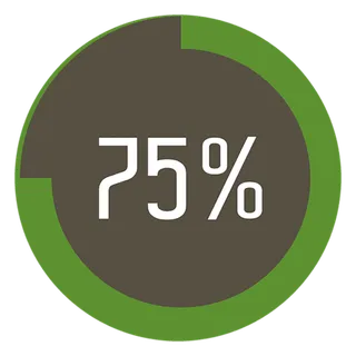 百分比卡通圆形标识