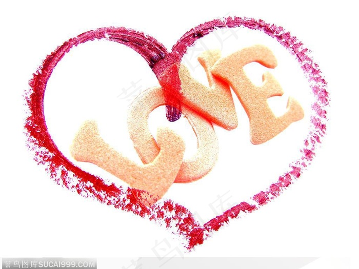 浪漫情人节-花边围成的OLVE