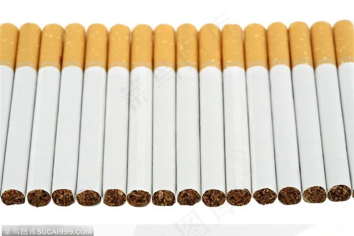 香烟谜烧-摆放整齐的香烟