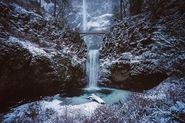 冬天白雪背景风景