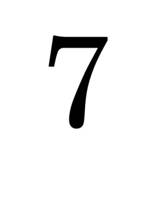 数字 7免抠