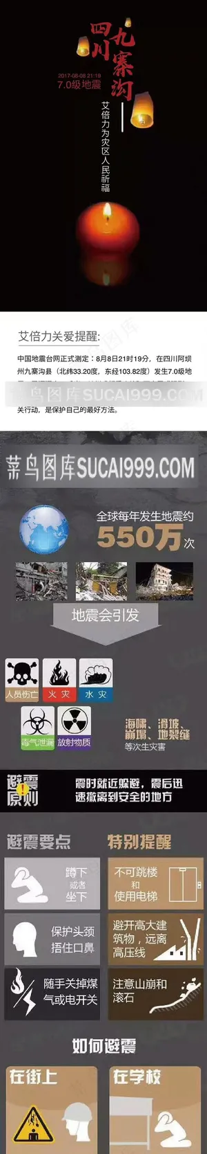 艾倍力为灾区祈福