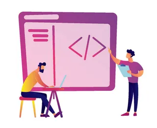 扁平化人物场景办公互联网等距ai矢量设计网页海报UI素材插画