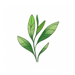 一支绿色的叶子png免抠