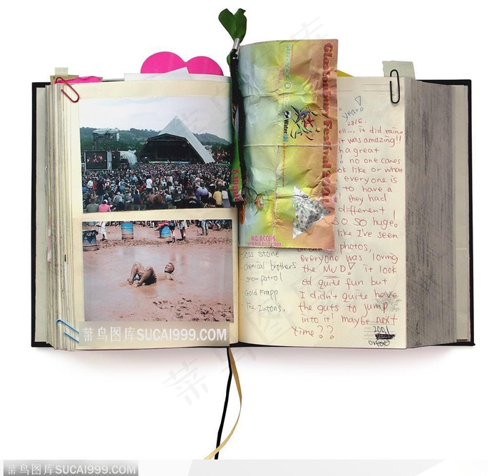 打开的书笔记本