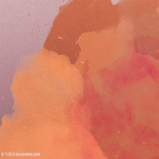 红色水墨水彩背景图片