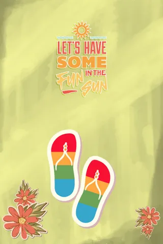 夏天海报|矢量|插画|扁平|风格