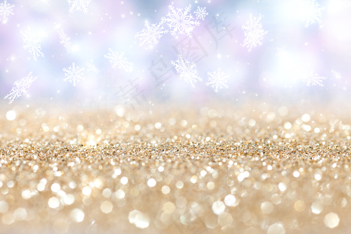 水晶雪花背景图片