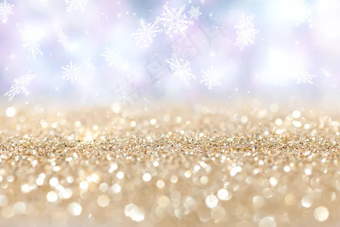 水晶雪花背景图片