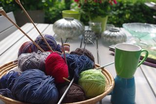 彩色羊毛线球图片