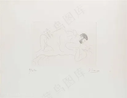 毕加索素描时尚性挂画