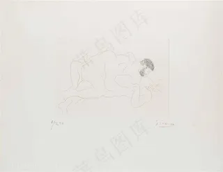 毕加索素描时尚性挂画