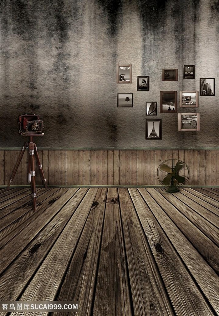 相框墙面木板复古背景