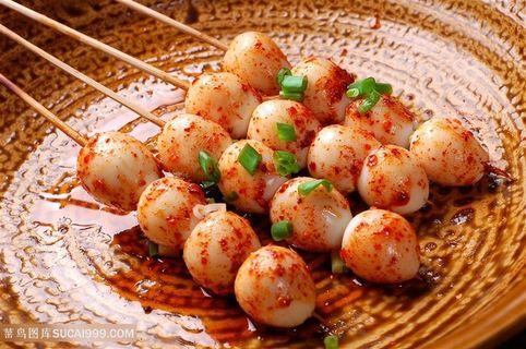 烧烤鹌鹑蛋的美食图片