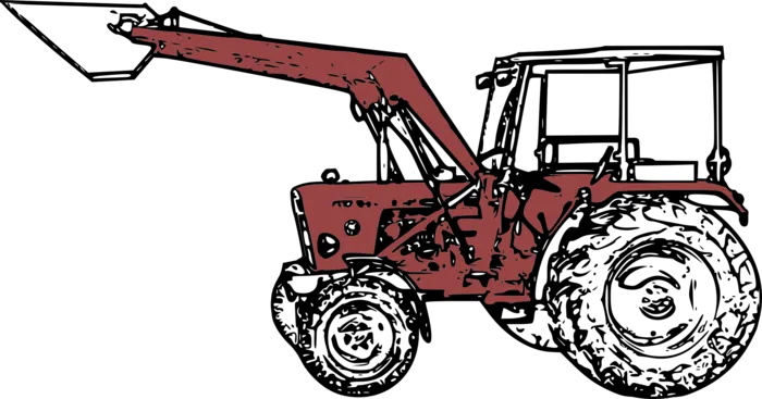 线条推土机现代农业