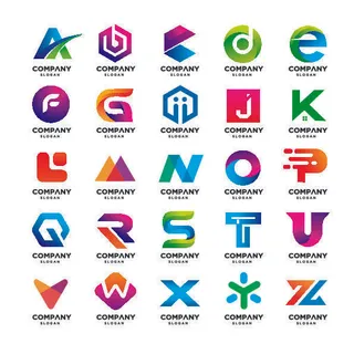 图标识标志公司字母企业商标品牌LOGO设计素材矢量模板