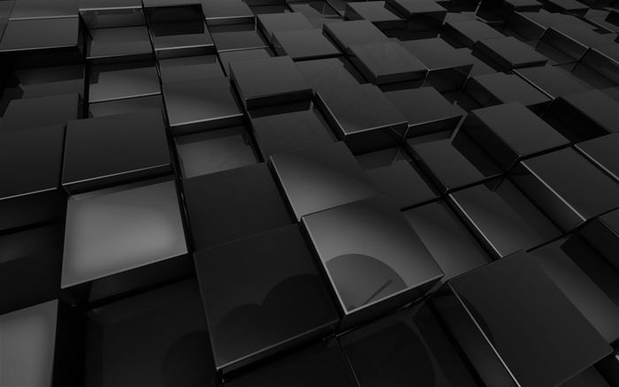 3D光滑立体方块背景高清图片