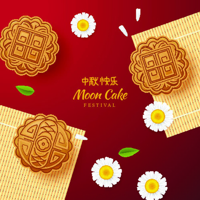 中秋节月饼背景eps,ai矢量模版下载