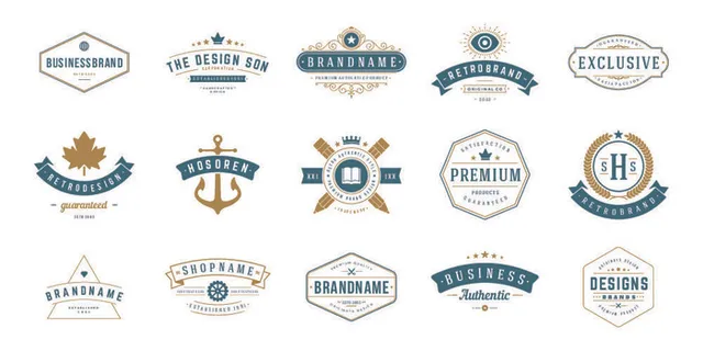 设计勋章标志素材