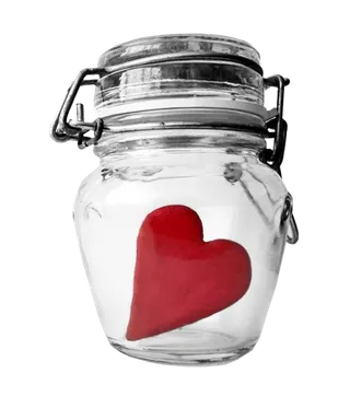 爱心玻璃罐素材