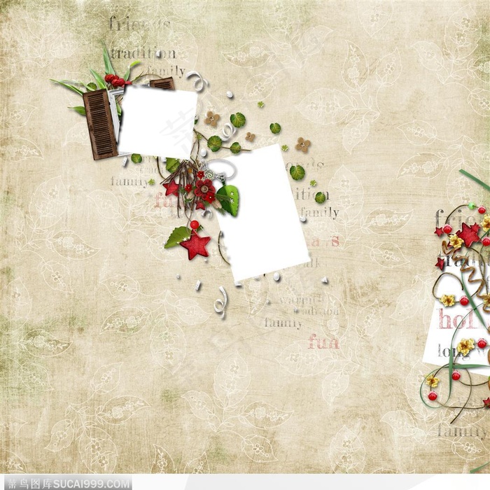 相框边框-墙壁上的精美相框