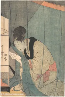 喜多川歌磨手绘妇女插画 喜多川歌磨手绘妇女插画