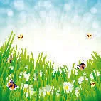 欢迎春天到花开风景eps,ai矢量模版下载