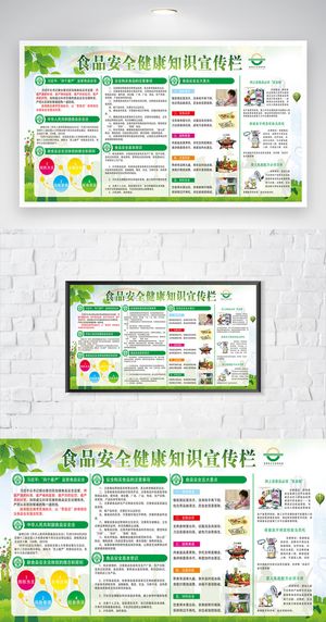 创新食品安全教育展板
