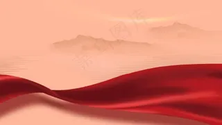 红色丝带背景
