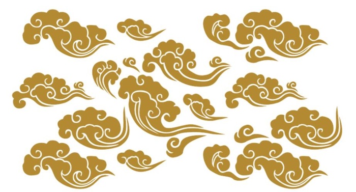 祥云素材图片ai矢量模版下载