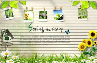 欢迎春天开花背景