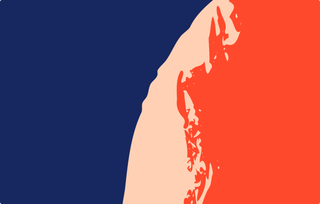 时尚质感卡片样机红蓝