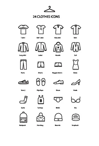 衣服图标ai矢量素材