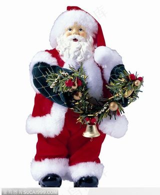 抱着礼物的圣诞老人
