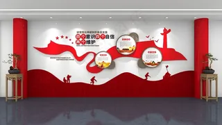 四个意识宣传墙 