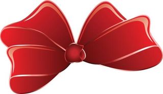 红丝带蝴蝶结 PNG免抠