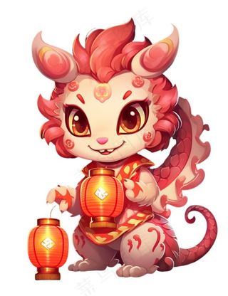 喜庆龙年可爱形象