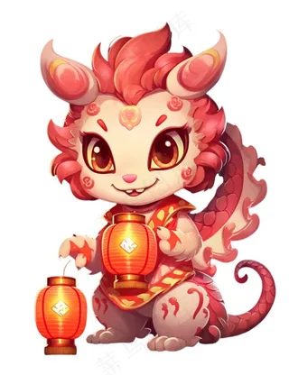 喜庆龙年可爱形象