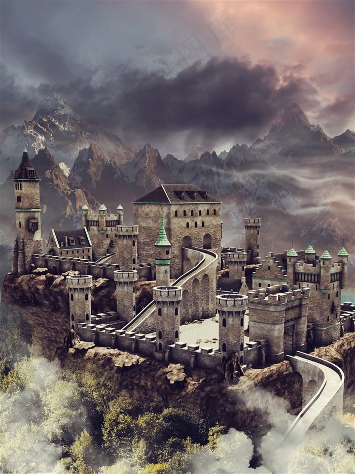 欧式建筑城堡图