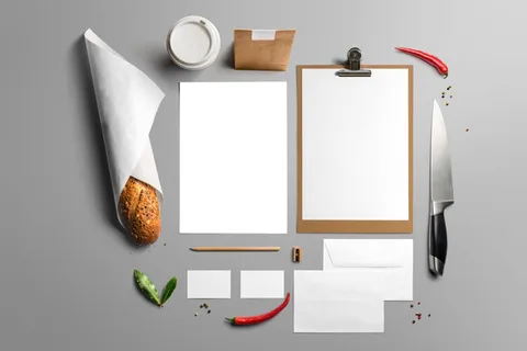 创造饭馆菜单样机