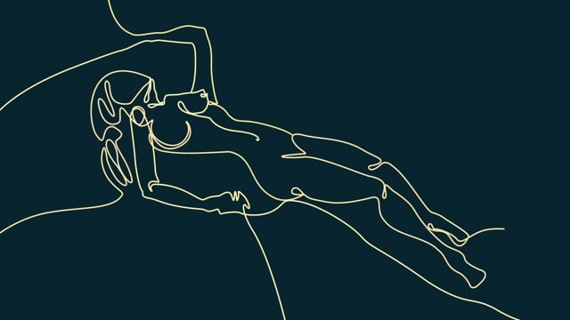 线, 女士, 抽象, 象征, 图标, 设计, 女孩, 年轻