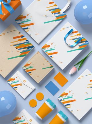 VI样机手提袋贴图包装logo样机