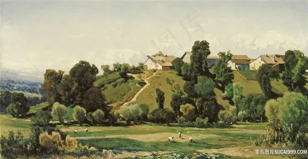 奥尔特加农民风景画油画