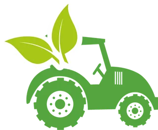 现代农业卡通农车绿色