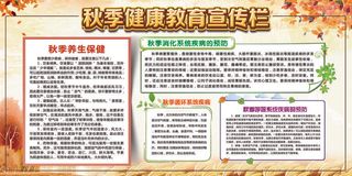 秋季健康教育展板